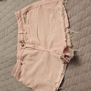 AERIE DENIM SHORTS SIZE LARGE
